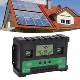 Solar Controller 12V 24V Charge Discharge PV Regulator LCD Display Dual USB Output 30A - Extra Image