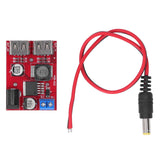 DC 6V‑30V to 5V Solar Controller Circuit Board Voltage Stabilizing Controller Solar Power Buck USB Circuit Board - Front View