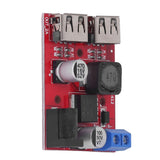 DC 6V‑30V to 5V Solar Controller Circuit Board Voltage Stabilizing Controller Solar Power Buck USB Circuit Board - Side View
