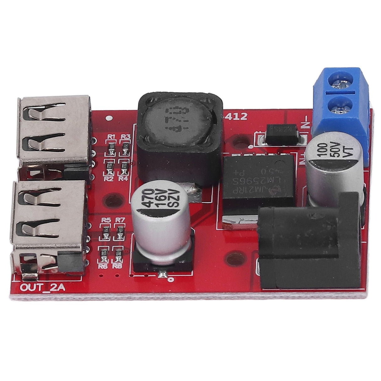 DC 6V‑30V to 5V Solar Controller Circuit Board Voltage Stabilizing Controller Solar Power Buck USB Circuit Board