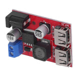 DC 6V‑30V to 5V Solar Controller Circuit Board Voltage Stabilizing Controller Solar Power Buck USB Circuit Board - 45-Degree Angle