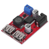DC 6V‑30V to 5V Solar Controller Circuit Board Voltage Stabilizing Controller Solar Power Buck USB Circuit Board - Rear View