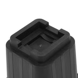6Pcs Furniture Risers Multifunction 5in Height Black Plastic Furniture Leg Extender for Office Home Sofa