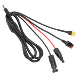 1 to 4 Solar Panel Plug to DC 5.5x2.1mm Adapter Extension Power Cable Solar Panel Charger Connecting Cable