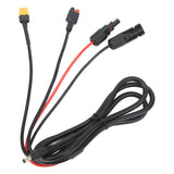 1 to 4 Solar Panel Plug to DC 5.5x2.1mm Adapter Extension Power Cable Solar Panel Charger Connecting Cable - Close-Up Angle