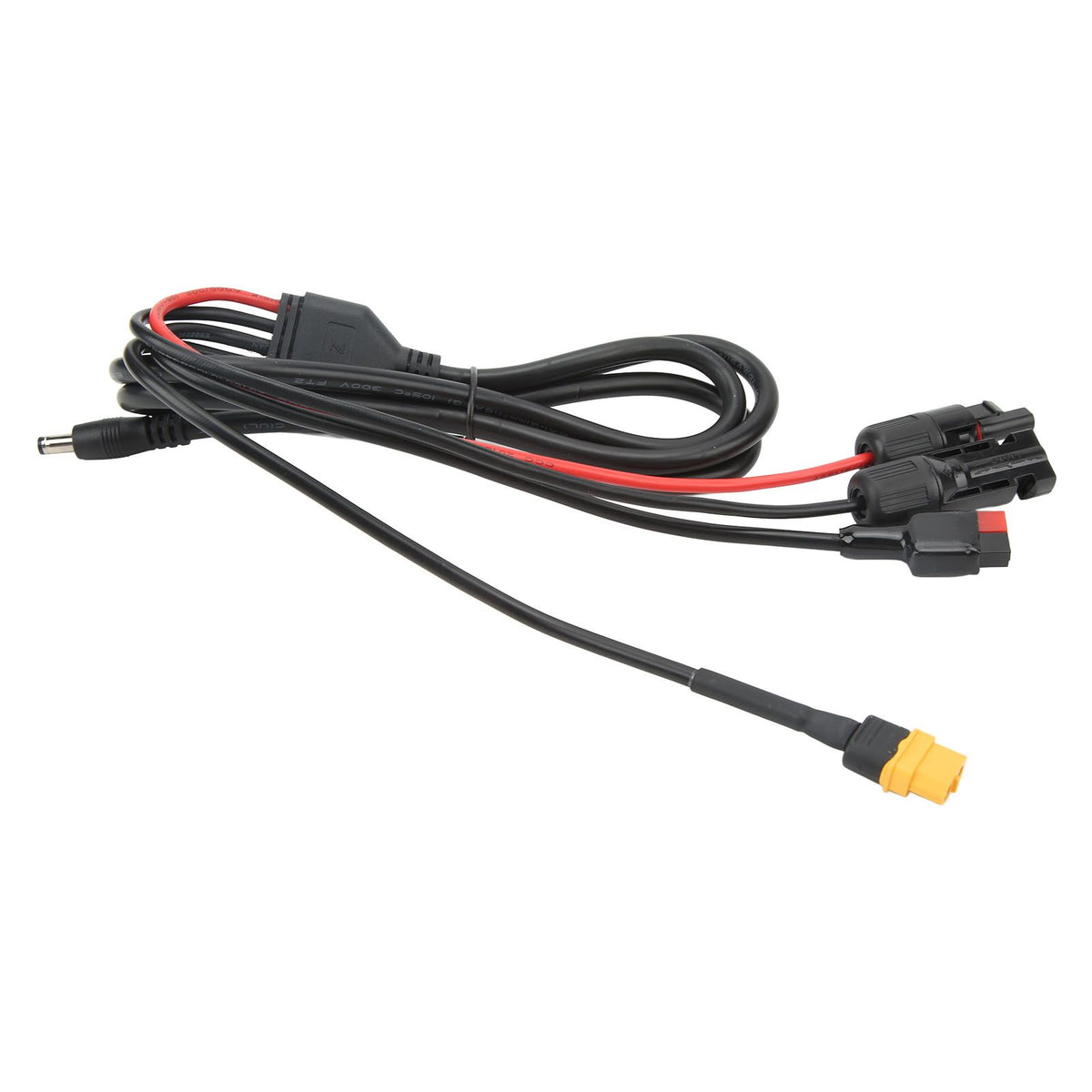 1 to 4 Solar Panel Plug to DC 5.5x2.1mm Adapter Extension Power Cable Solar Panel Charger Connecting Cable
