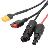 1 to 4 Solar Panel Plug to DC 5.5x2.1mm Adapter Extension Power Cable Solar Panel Charger Connecting Cable
