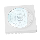 Floor Heating Thermostat Programmable Large LCD Display Plumbing Temperature Controller with 485 Communication 220V - Close-Up Angle