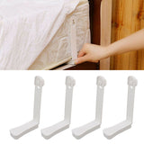 4Pcs Bed Sheet Holders Clips Waterproof Skid Resistance Strong Clamping Force Quilt Sheet Buckle for Mattress Sofa Cover