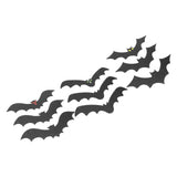9 PCS Hanging Bats Decoration Courtyard Halloween Party Festival Flying Bats Hanging Ornaments - Extra Image