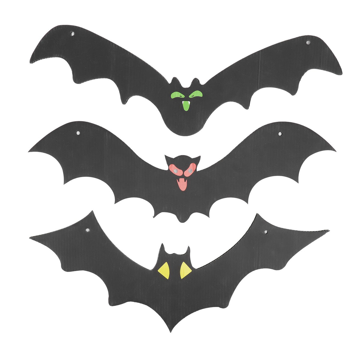 9 PCS Hanging Bats Decoration Courtyard Halloween Party Festival Flying Bats Hanging Ornaments