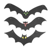 9 PCS Hanging Bats Decoration Courtyard Halloween Party Festival Flying Bats Hanging Ornaments - Extra Image