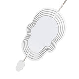 Wind Chime White Simple Delicate Decorative Weather Resistance Ornament for Lamp Tree Wall Skull Pattern