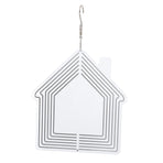 DIY Sublimation Metal Wind Spinner Hanging Blank Wind Chimes Garden Decorative Ornaments House 200x182x1mm