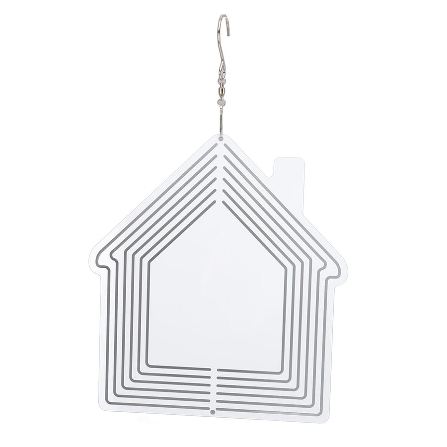 DIY Sublimation Metal Wind Spinner Hanging Blank Wind Chimes Garden Decorative Ornaments House 200x182x1mm