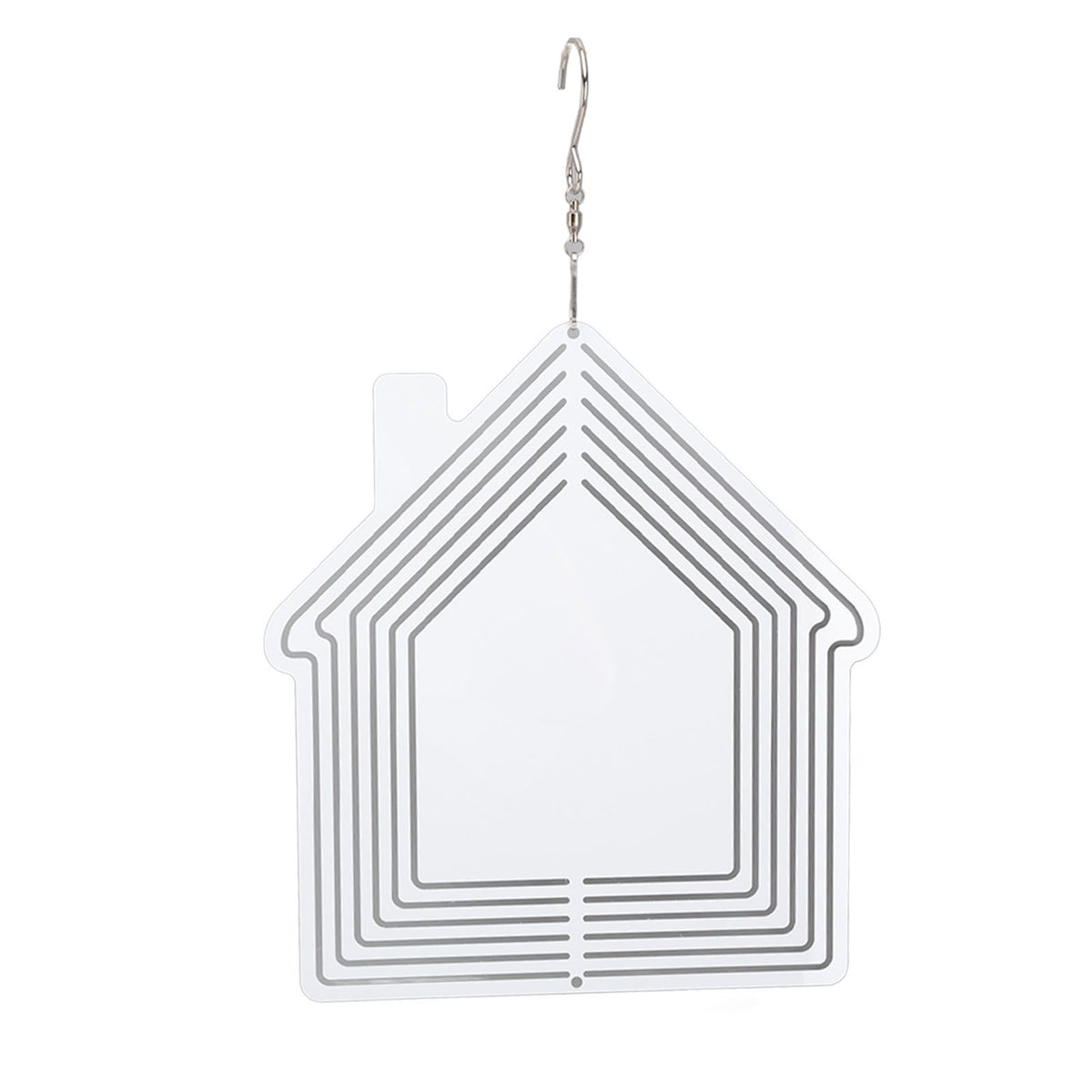 DIY Sublimation Metal Wind Spinner Hanging Blank Wind Chimes Garden Decorative Ornaments House 200x182x1mm