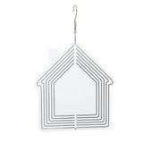 DIY Sublimation Metal Wind Spinner Hanging Blank Wind Chimes Garden Decorative Ornaments House 200x182x1mm - Side View