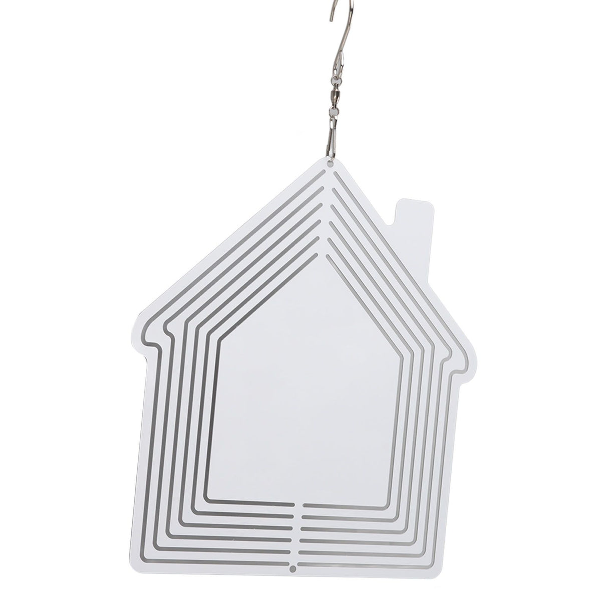 DIY Sublimation Metal Wind Spinner Hanging Blank Wind Chimes Garden Decorative Ornaments House 200x182x1mm