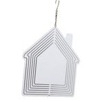 DIY Sublimation Metal Wind Spinner Hanging Blank Wind Chimes Garden Decorative Ornaments House 200x182x1mm