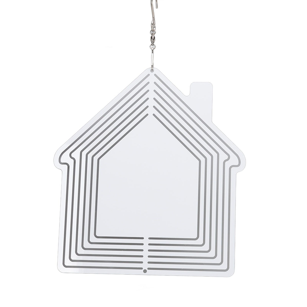 DIY Sublimation Metal Wind Spinner Hanging Blank Wind Chimes Garden Decorative Ornaments House 200x182x1mm