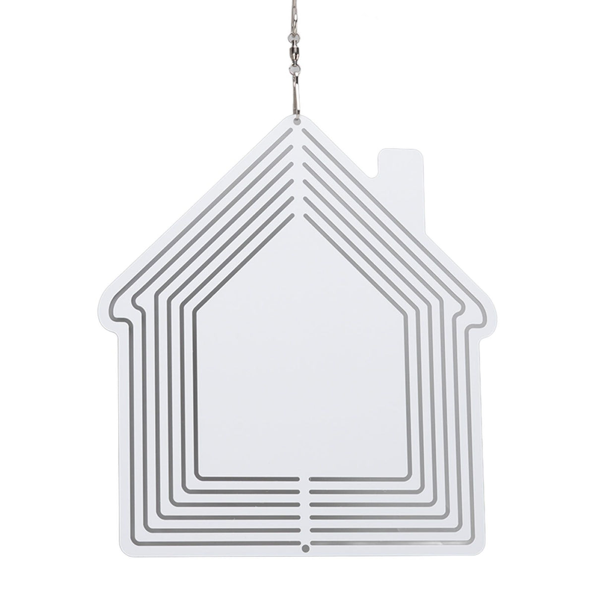 DIY Sublimation Metal Wind Spinner Hanging Blank Wind Chimes Garden Decorative Ornaments House 200x182x1mm