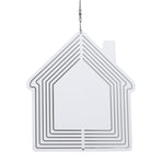 DIY Sublimation Metal Wind Spinner Hanging Blank Wind Chimes Garden Decorative Ornaments House 200x182x1mm