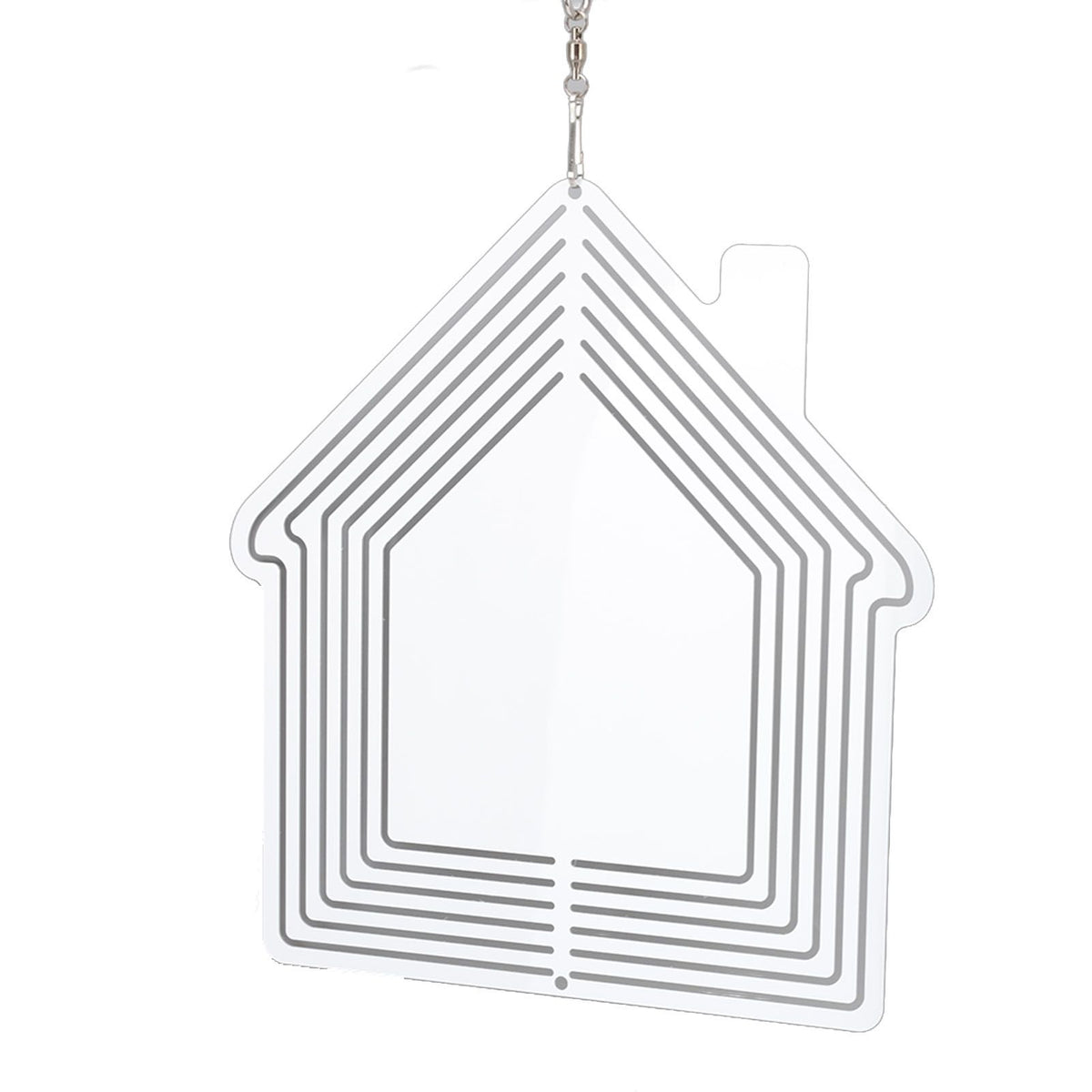 DIY Sublimation Metal Wind Spinner Hanging Blank Wind Chimes Garden Decorative Ornaments House 200x182x1mm