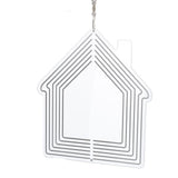 DIY Sublimation Metal Wind Spinner Hanging Blank Wind Chimes Garden Decorative Ornaments House 200x182x1mm