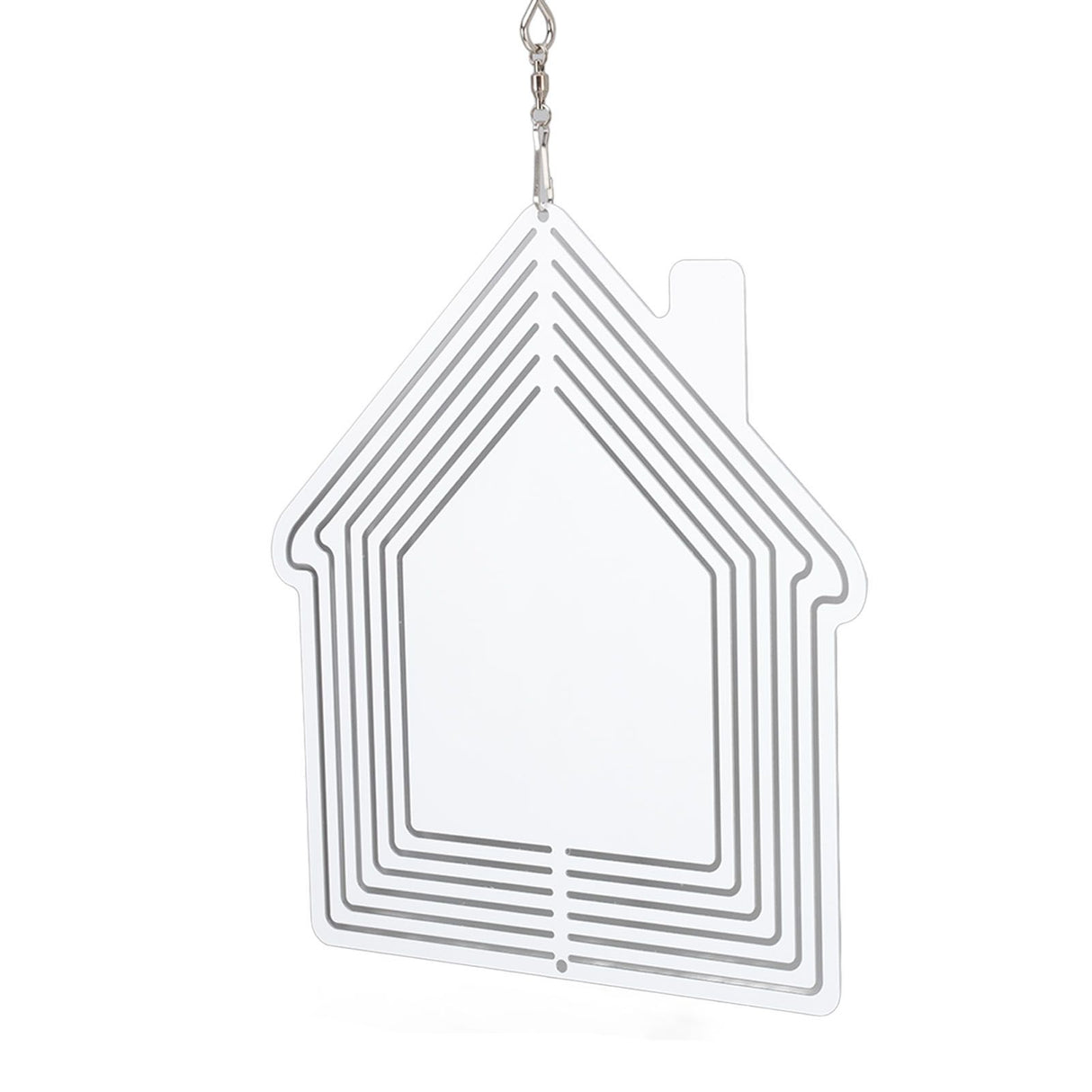 DIY Sublimation Metal Wind Spinner Hanging Blank Wind Chimes Garden Decorative Ornaments House 200x182x1mm