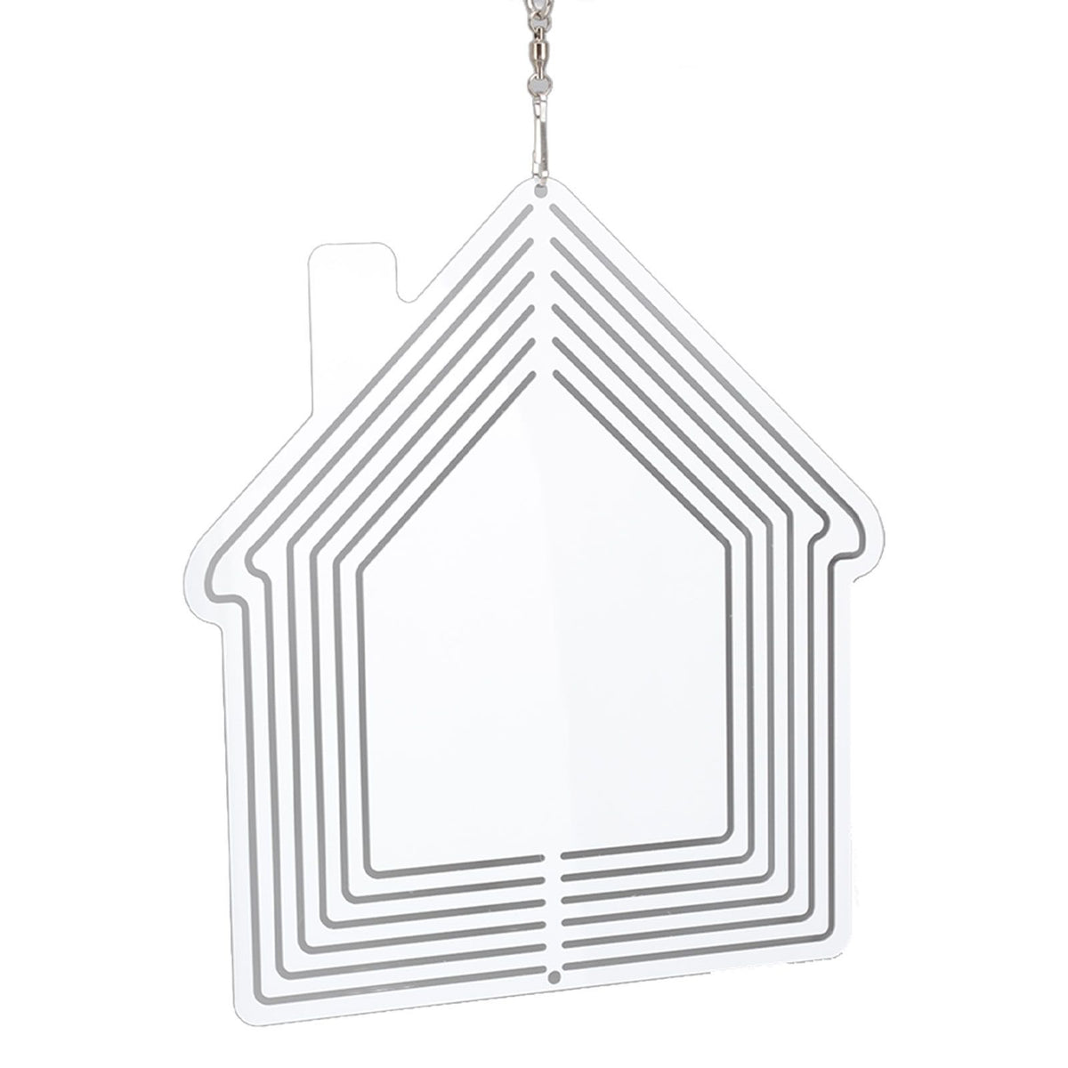 DIY Sublimation Metal Wind Spinner Hanging Blank Wind Chimes Garden Decorative Ornaments House 200x182x1mm