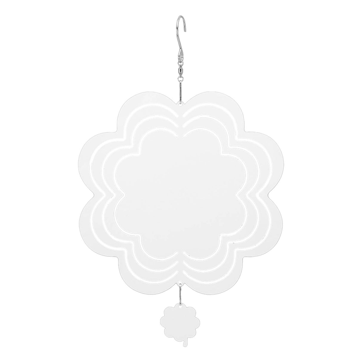 DIY Sublimation Wind Chime Aluminum Blank Wind Chimes Hanging Pendant for Outdoor Garden Courtyard Decoration 200x200x1mm