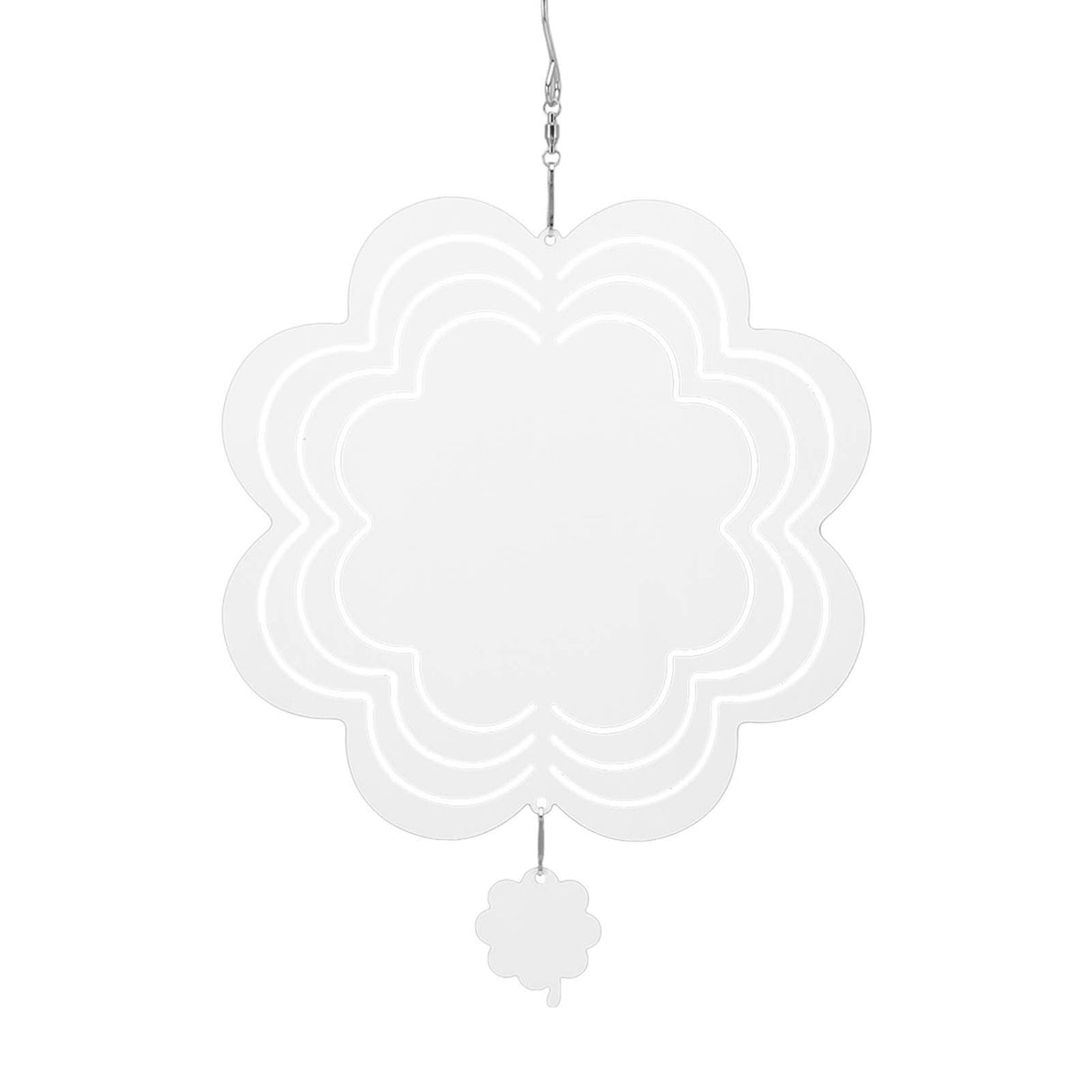 DIY Sublimation Wind Chime Aluminum Blank Wind Chimes Hanging Pendant for Outdoor Garden Courtyard Decoration 200x200x1mm