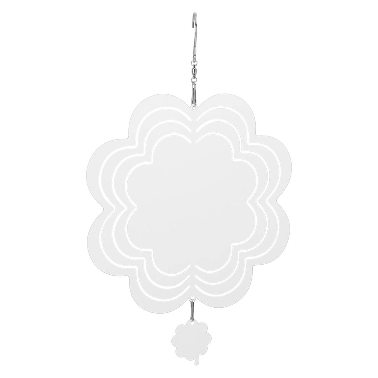 DIY Sublimation Wind Chime Aluminum Blank Wind Chimes Hanging Pendant for Outdoor Garden Courtyard Decoration 200x200x1mm