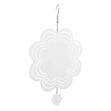 DIY Sublimation Wind Chime Aluminum Blank Wind Chimes Hanging Pendant for Outdoor Garden Courtyard Decoration 200x200x1mm - 45-Degree Angle