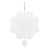 DIY Sublimation Wind Chime Aluminum Blank Wind Chimes Hanging Pendant for Outdoor Garden Courtyard Decoration 200x200x1mm - Rear View