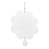 DIY Sublimation Wind Chime Aluminum Blank Wind Chimes Hanging Pendant for Outdoor Garden Courtyard Decoration 200x200x1mm