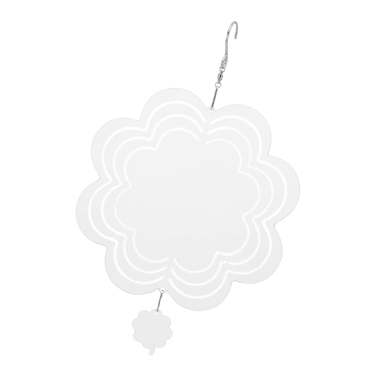 DIY Sublimation Wind Chime Aluminum Blank Wind Chimes Hanging Pendant for Outdoor Garden Courtyard Decoration 200x200x1mm