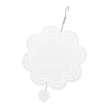 DIY Sublimation Wind Chime Aluminum Blank Wind Chimes Hanging Pendant for Outdoor Garden Courtyard Decoration 200x200x1mm - Low Angle