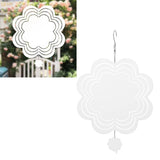 DIY Sublimation Wind Chime Aluminum Blank Wind Chimes Hanging Pendant for Outdoor Garden Courtyard Decoration 200x200x1mm - Extra Image