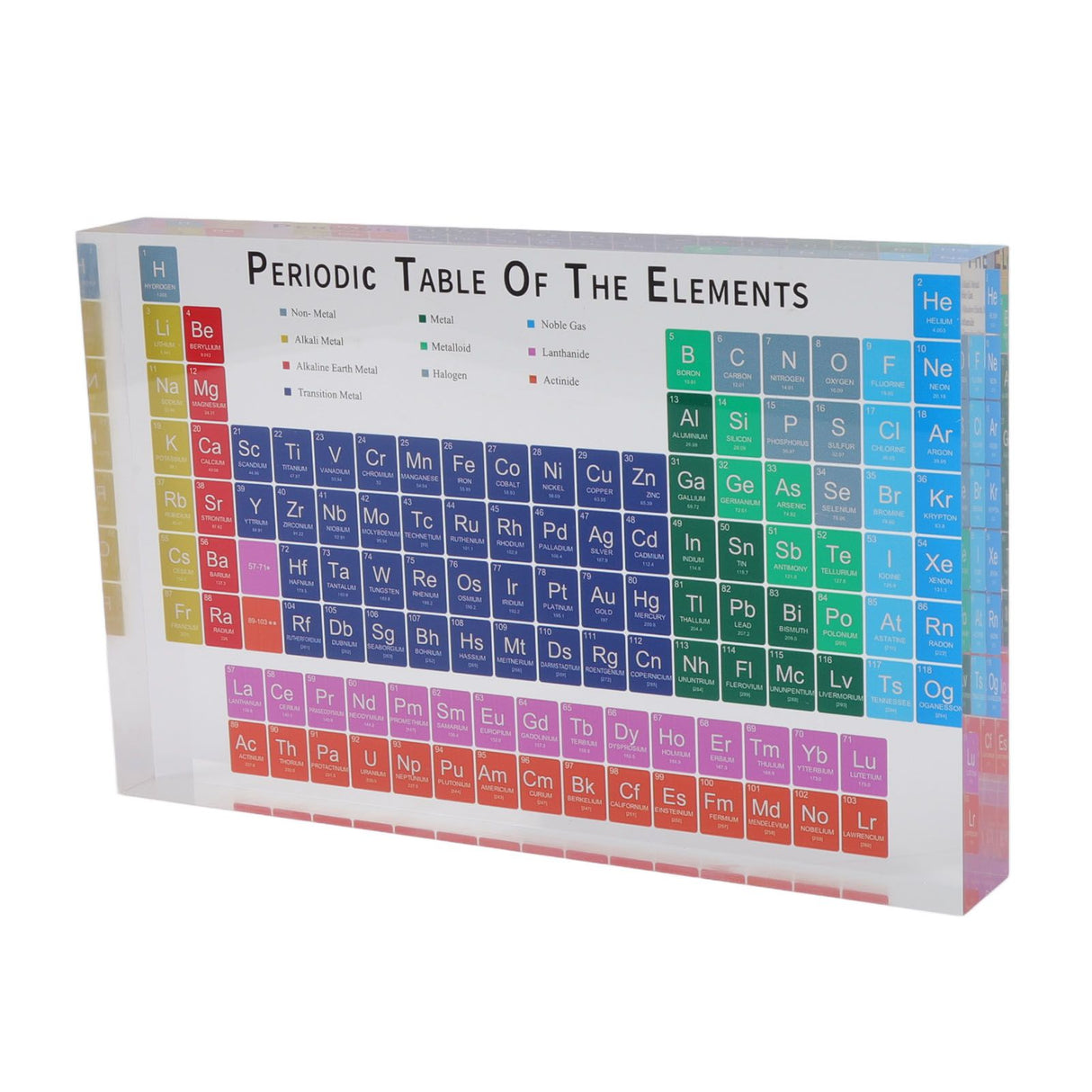 Educational Periodic Table Decoration Safe Odorless Modern Acrylic Periodic Table Elements for Home School Large Size