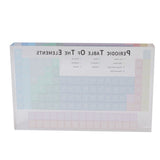 Educational Periodic Table Decoration Safe Odorless Modern Acrylic Periodic Table Elements for Home School Large Size