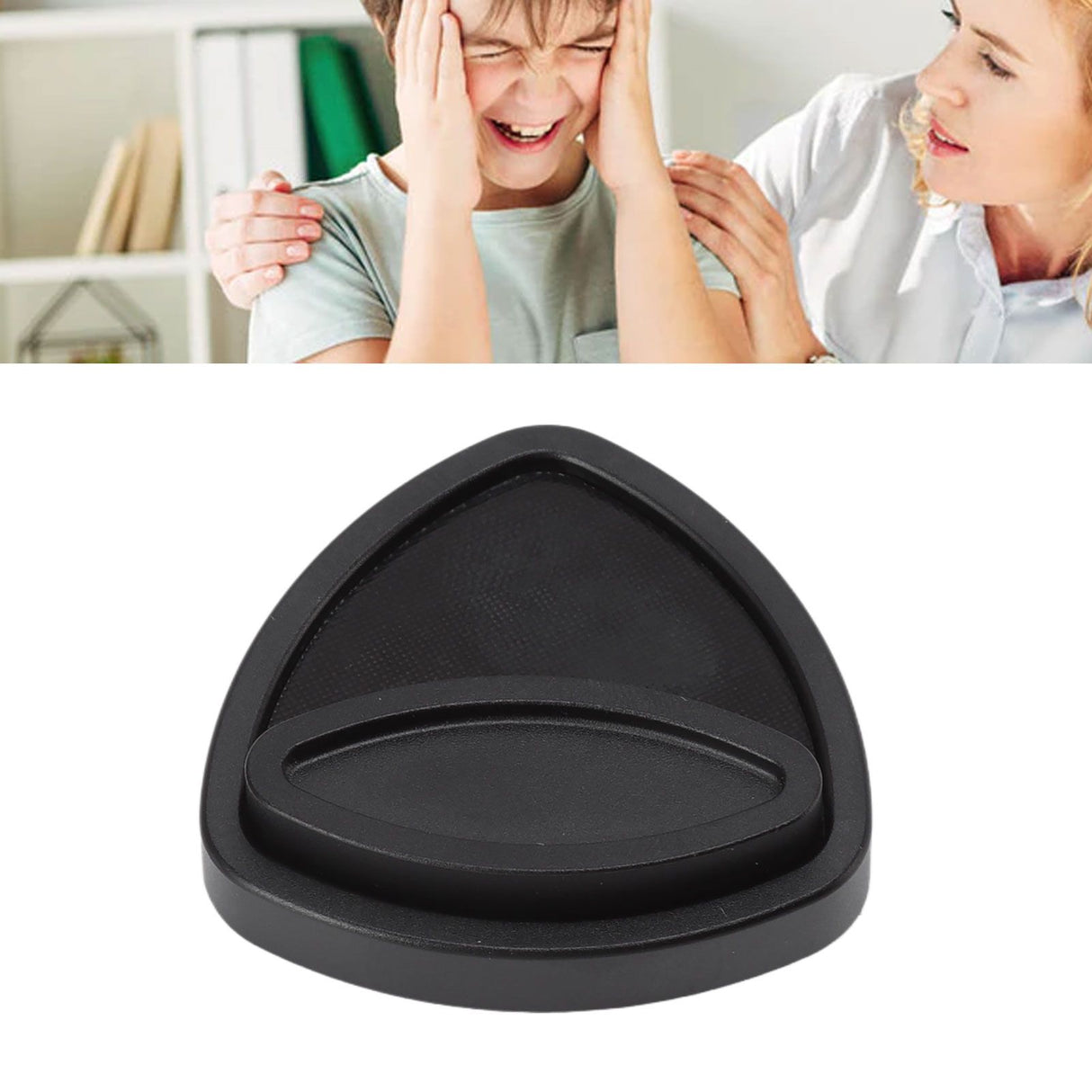 EDC Push Toy Triangluar Anti Pressure Pivot Magnetic Toys Stress Relief Fingertip Toy for 15‑35 Years Old Youth Black