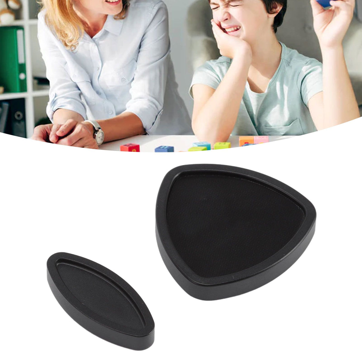 EDC Push Toy Triangluar Anti Pressure Pivot Magnetic Toys Stress Relief Fingertip Toy for 15‑35 Years Old Youth Black
