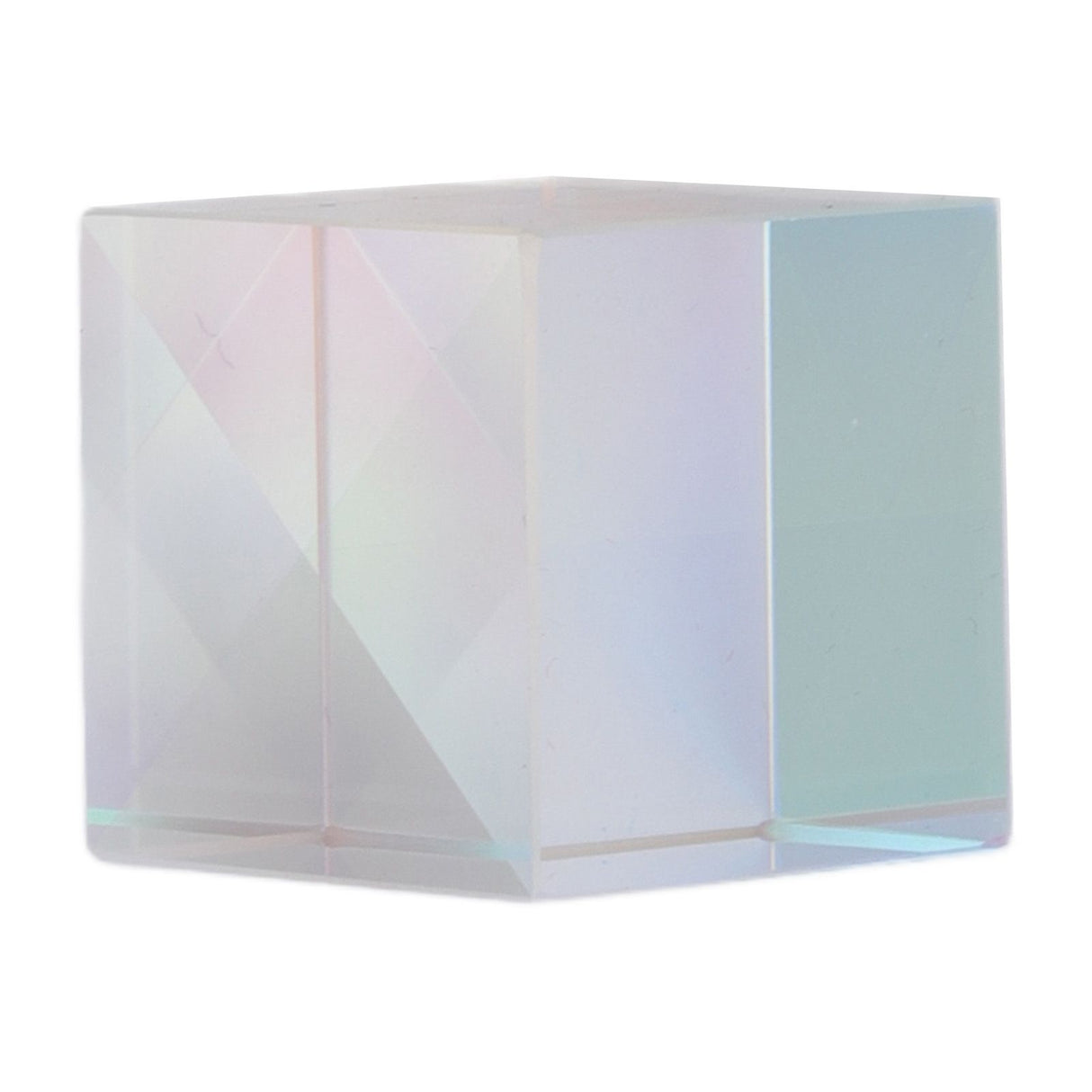 Prism Cube Optical Glass RGB Dispersion Color Cube Sun Catcher X Cube Prism Birthday Gift 20x20x20mm/0.8x0.8x0.8in