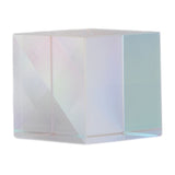 Prism Cube Optical Glass RGB Dispersion Color Cube Sun Catcher X Cube Prism Birthday Gift 20x20x20mm/0.8x0.8x0.8in - Front View