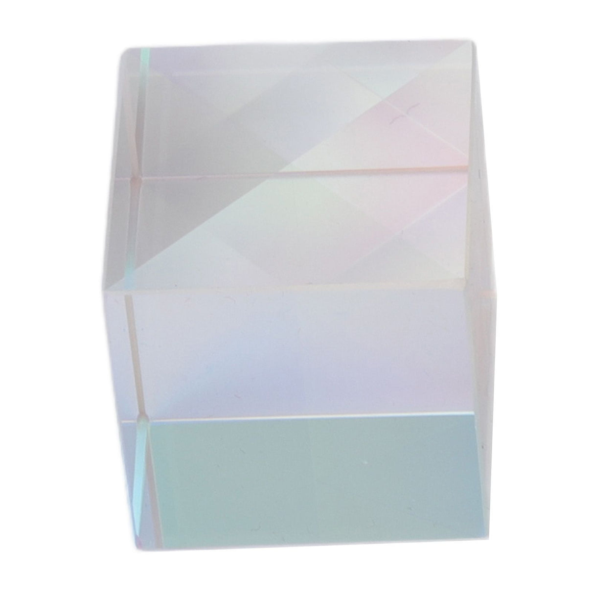 Prism Cube Optical Glass RGB Dispersion Color Cube Sun Catcher X Cube Prism Birthday Gift 20x20x20mm/0.8x0.8x0.8in