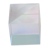Prism Cube Optical Glass RGB Dispersion Color Cube Sun Catcher X Cube Prism Birthday Gift 20x20x20mm/0.8x0.8x0.8in - Side View