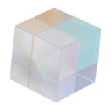 Prism Cube Optical Glass RGB Dispersion Color Cube Sun Catcher X Cube Prism Birthday Gift 20x20x20mm/0.8x0.8x0.8in - 45-Degree Angle