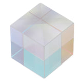 Prism Cube Optical Glass RGB Dispersion Color Cube Sun Catcher X Cube Prism Birthday Gift 20x20x20mm/0.8x0.8x0.8in - Rear View
