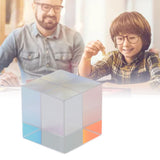 Prism Cube Optical Glass RGB Dispersion Color Cube Sun Catcher X Cube Prism Birthday Gift 20x20x20mm/0.8x0.8x0.8in